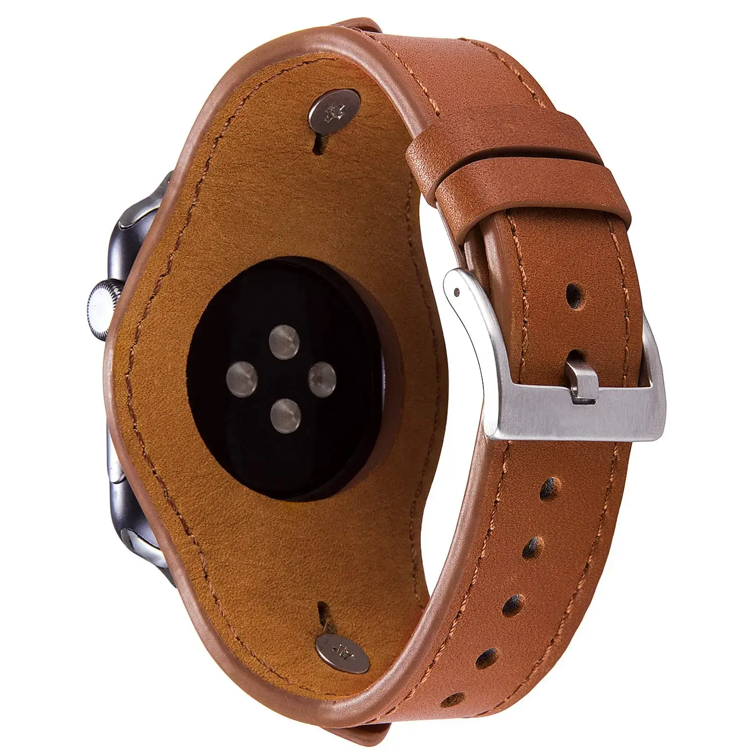 Leather Strap For Apple Watch 49mm 46mm 45mm 41mm 44mm 42mm 40mm 38mm Men/Women Wristband For iwatch Ultra 10 9 8 7 6 5 4 3 SE