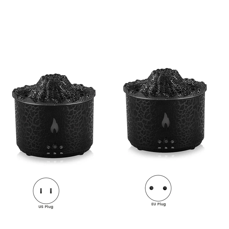 

BAAG-Flame Full Of Cracks Small Volcano Household Sprayer Fragrance Machine Silent Aroma Deodorizer