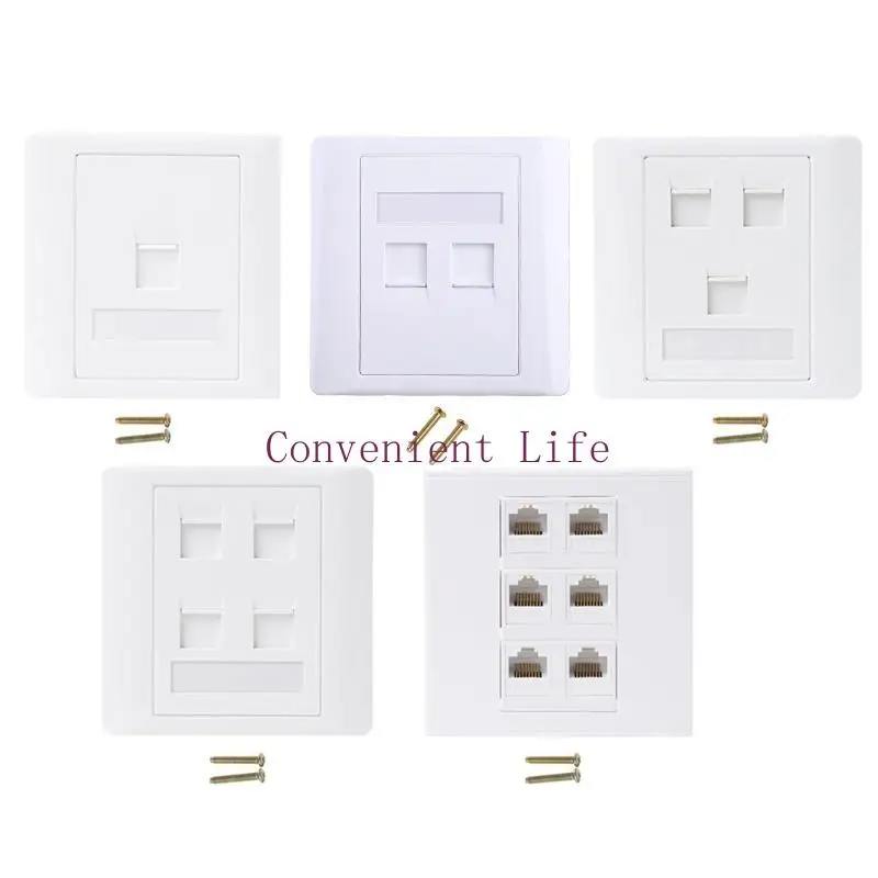 L1EE 86 Type Computer Socket Panel CAT5E Module RJ45 Cable Outlet