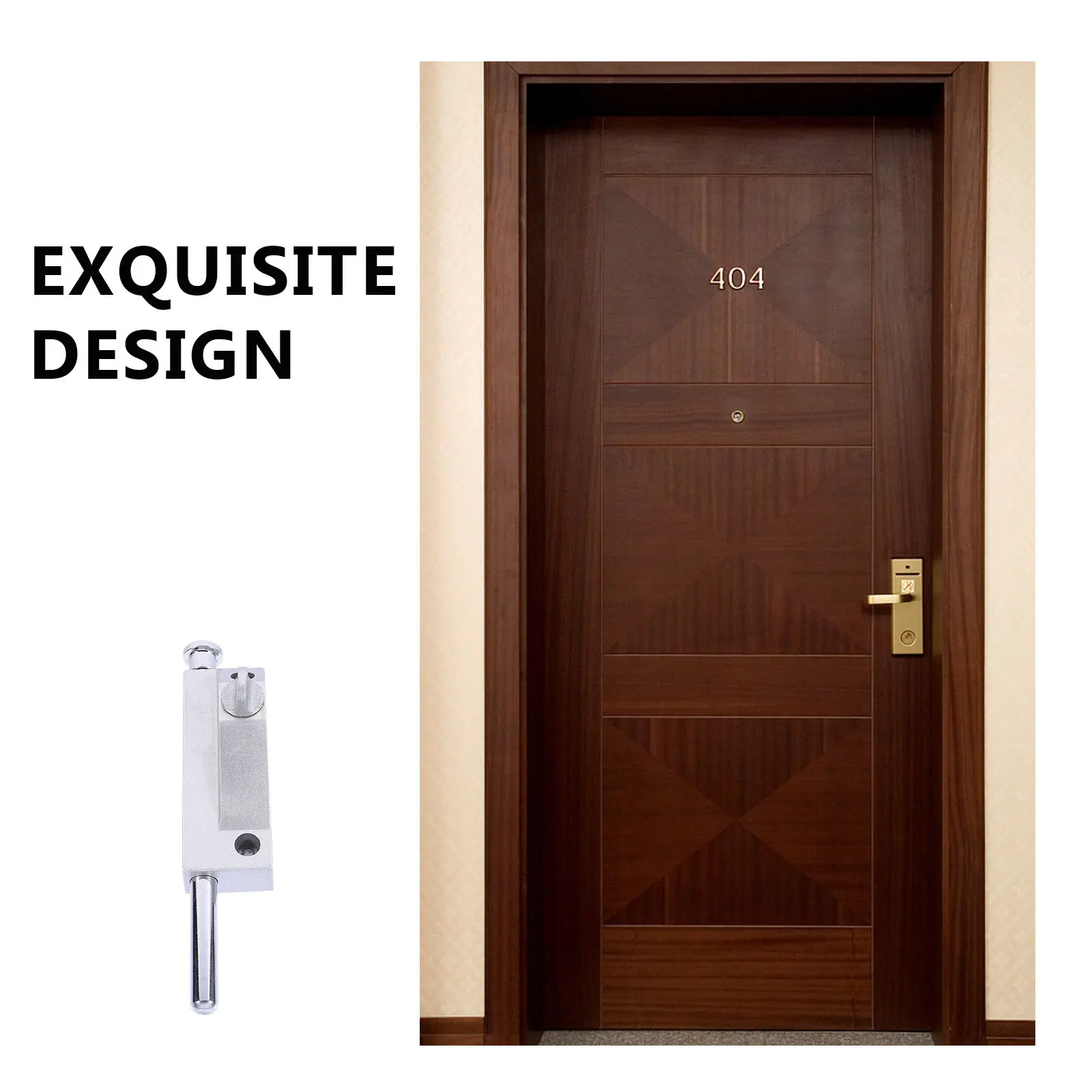 

Замок-защелка из цинкового сплава для вращающихся дверей, усиленный, с гладкой отделкой, долговечный