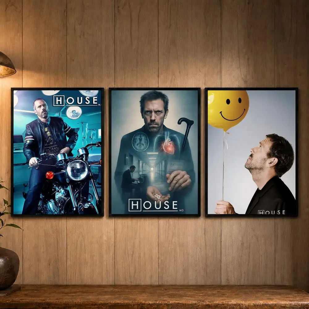 Energy-saving Series H-HouseS Poster Self-adhesive Art Poster Decoracion Painting Wall Art White Kraft Paper Home Decor