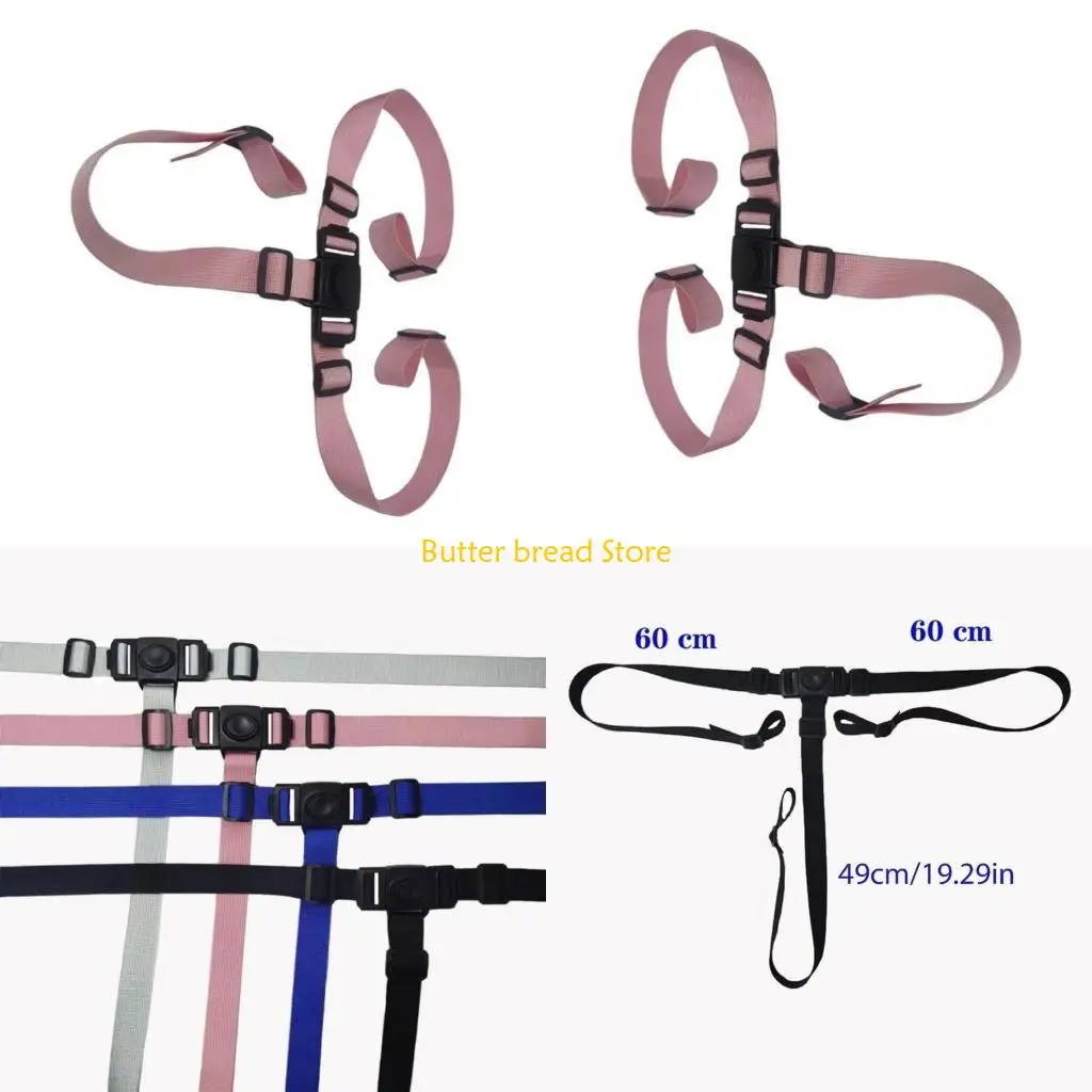 

W89C Infant Safety Belt Strap with 3 Point Design for Secure Baby Chairs Highchairs