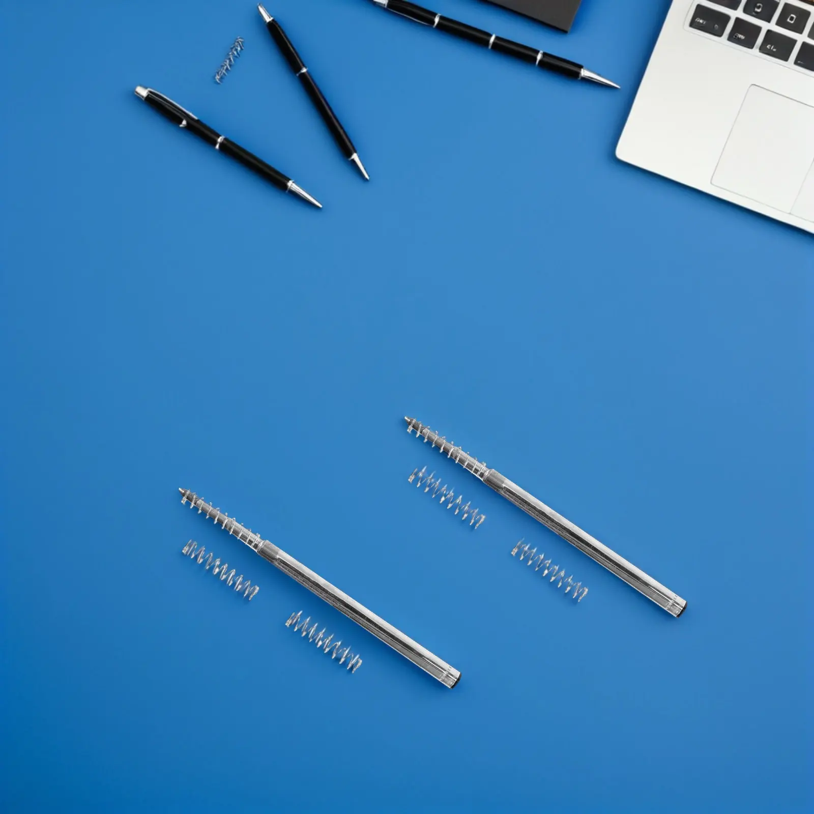 

20Pcs Stainless Steel Writing Pen Springs Ballpoint Pen Spring Replacement Parts Compression Tension Spring for Office School