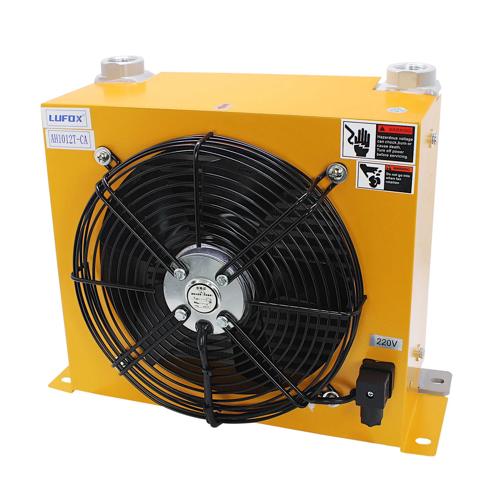 AH1012T-CA 100L/Menit Aliran Radiator Minyak Pendingin Penukar Panas Radiator Minyak Pendingin Piring Pin Penukar Panas untuk Sistem Hidrolik