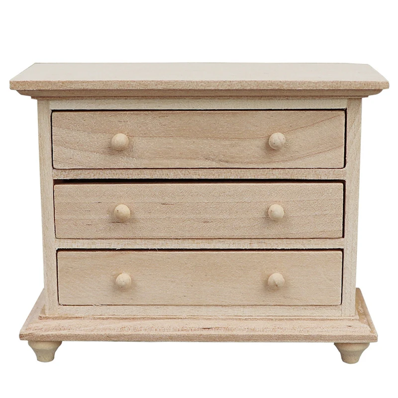 1PC 1:12 Furniture Model Decor Toy Doll House Accessories Dollhouse Miniature Storage Drawer Cabinet Locker Bedside Table