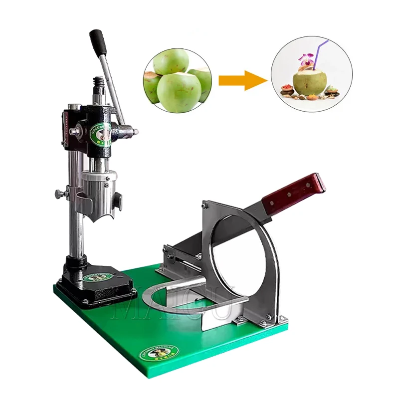

Food Processors Manual Green Coconut Cutting Machine Hand Press Opening Cutting Knife Fruit Shop