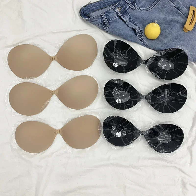 Sexy Invisible Strapless Bra Pad Women One-piece Push Up Brassiere Underwear Lingerie Breast Petals Adhesive Stick Bralette