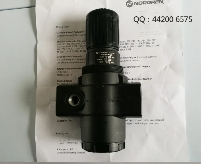 Shanghai Spot Norgren Pressure Regulating Valve R17-600-RGLA Norgren Large Flow Pressure Reducing Valve