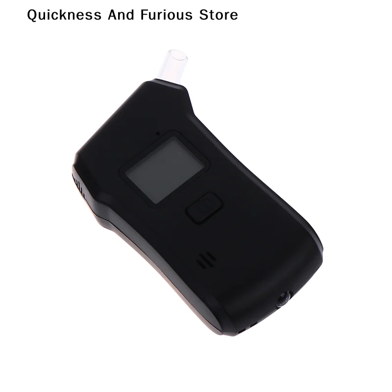 【MO】Digital LCD Breath Alcohol Tester Portable Breathalyzer Detector For Drunk Driving Test With 5 Replaceable Mouthpieces