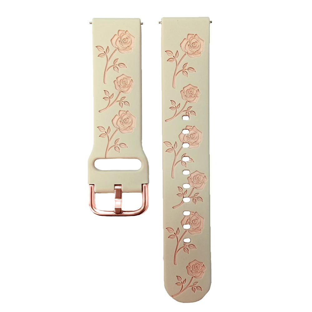 Силиконовый ремешок 20 мм для Garmin Vivoactive 6/5/3/Luxe/Sport Venu/Venu 2Plus/Sq Music Approach S40/S12 Forerunner 55/165/245 Band