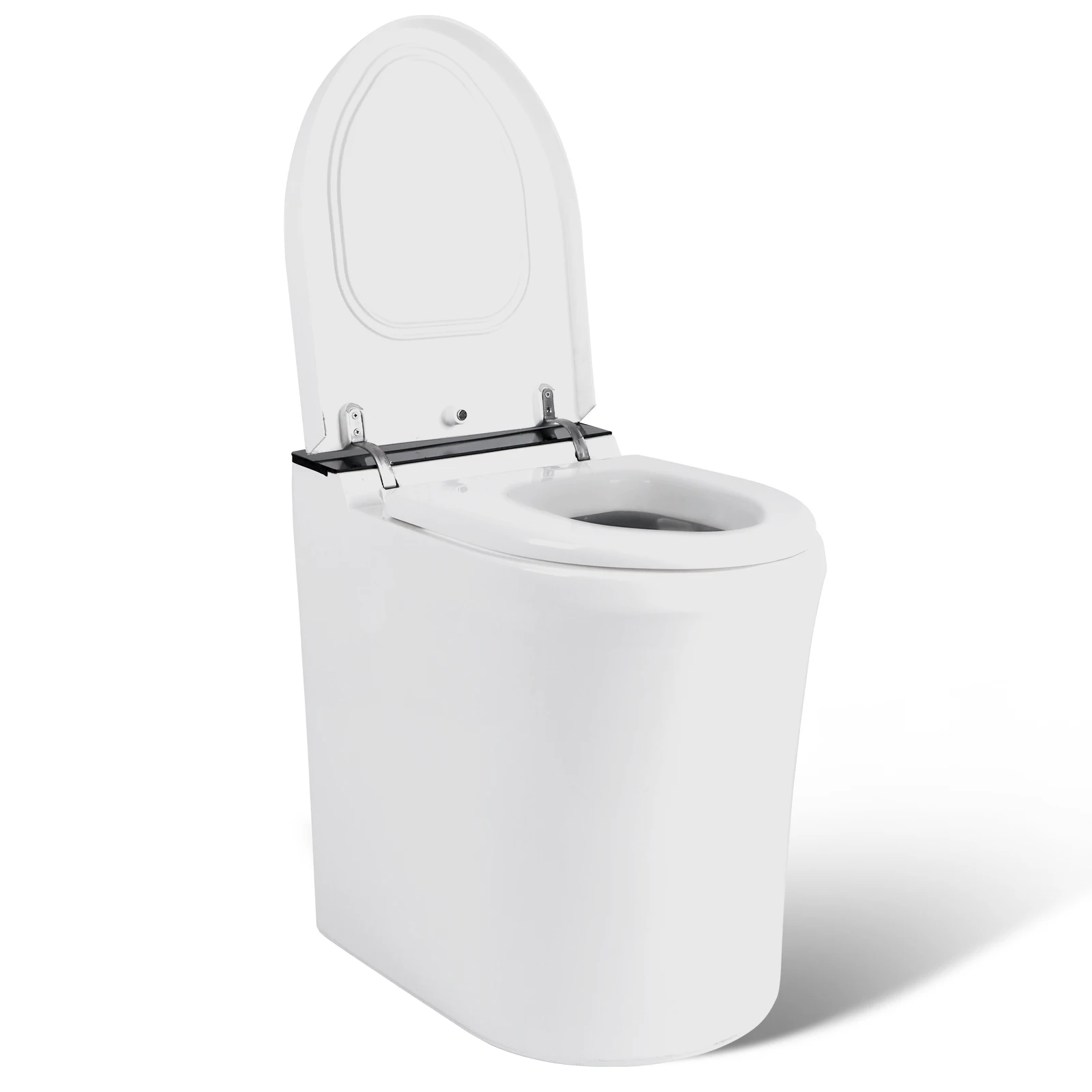 Waterless Electric Incinerating RV Toilet, Self‑Contained Compact Toilet For Camper Van, Rv And Marine Boat Use