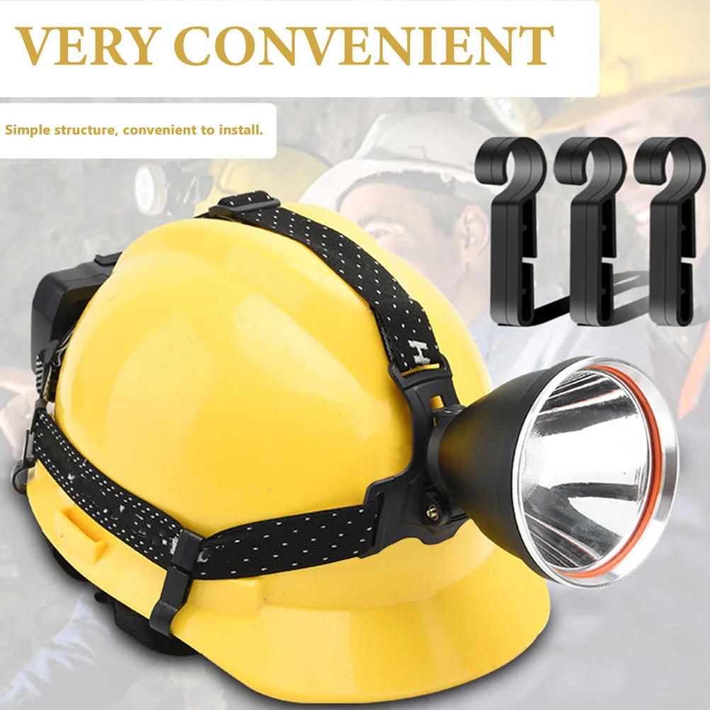 

20 шт., зажимы для каски для налобного фонаря, пластиковые крепления для фонарика, зажимы для фонарика, строительный зажим, зажим для каски, зажим для фонаря