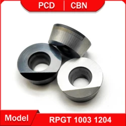 CNC PCD turning tool RPGT1003 RPGT1204 for copper and aluminum CBN tools machining hard steel and cast iron RPGT