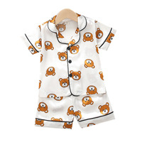 New Summer Baby Boys Clothes Suit Children Girls Sleepwear Shirt Shorts 2Pcs/Sets Kids Pajamas Toddler Costume Infant Tracksuits