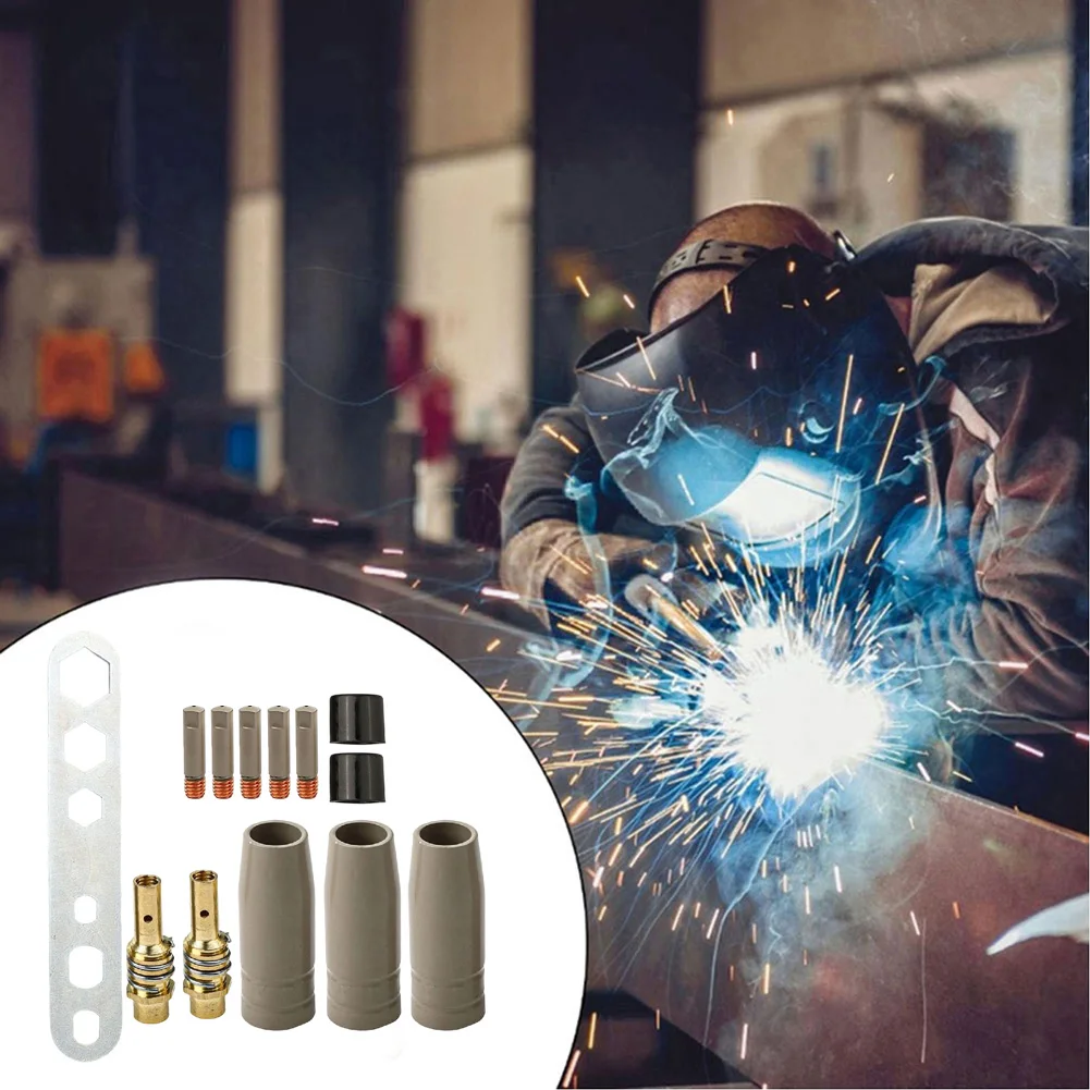 Copper Tips Welding Nozzle Set For Welding Slag Removal Enhanced Heat Resistance Efficient Slag Removal For 15AK