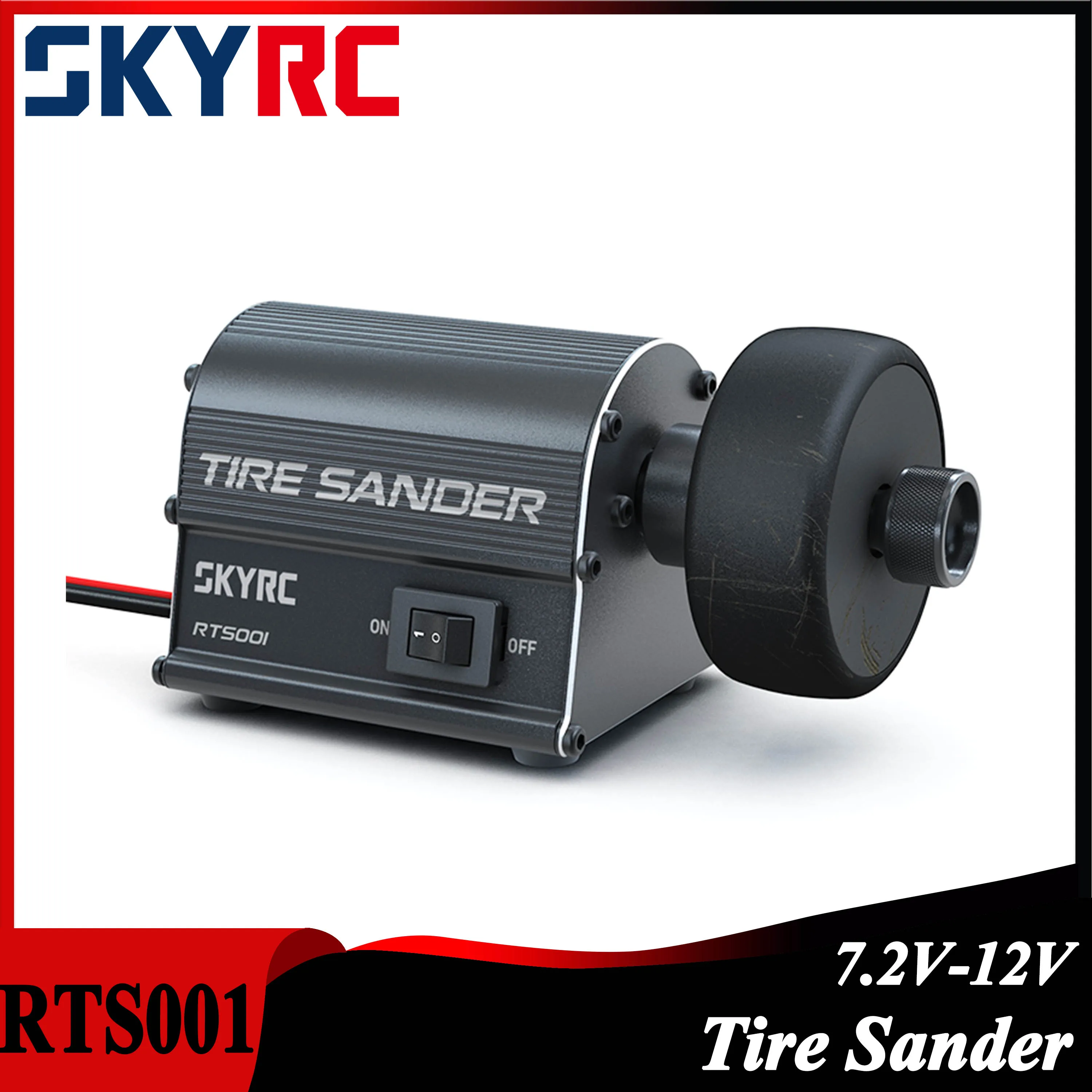 SKYRC RTS001 Tire Sander 7.2V-12V DC Input Powerful High Torque DC Motor Seam Removing Tire Sander SK-600150