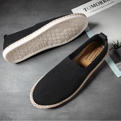 Zomer Ademende Mesh Schoenen Voor Heren Kwaliteit Casual Schoenen Comfortabele Droegende Mannelijke Slip-On Flats Zapatos Para Hombres