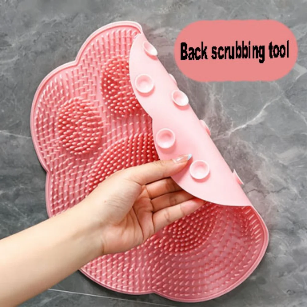 1 Bathroom Cat Paw Silicone Foot Scrub Brush Lazy Foot Scrubbing Tool Suction Non-Slip Callus Removing Massage Mat