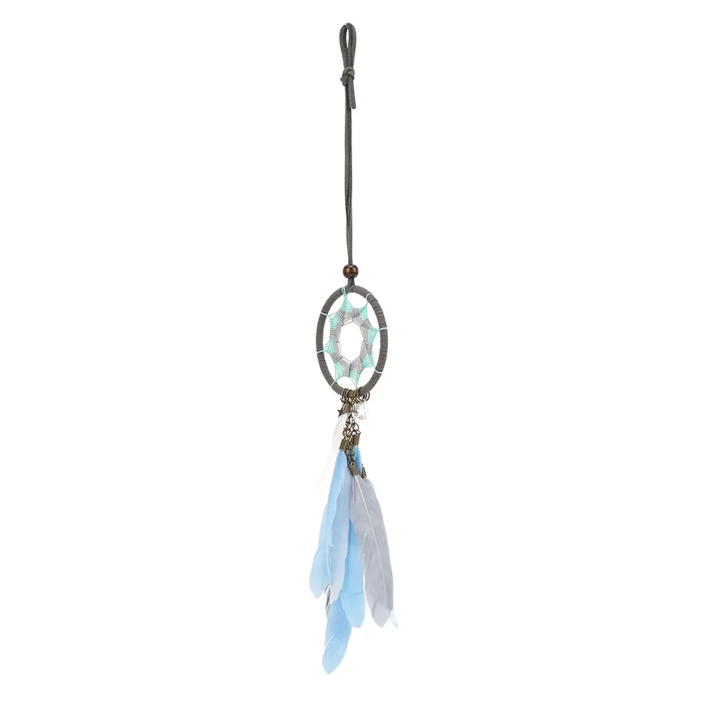 1pcs Durable Handmade Dream Catcher Pendant Woven Design Small Size Car Hanging Decor Feather Dream Catcher Home Decor