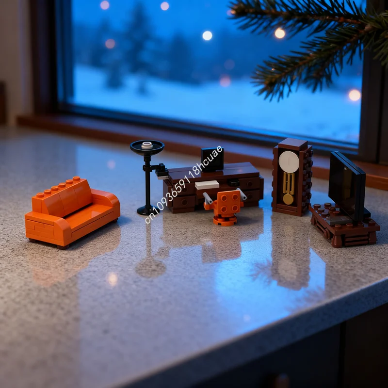 

137 шт. MOC, модель мебели, строительные блоки, строительные игрушки, сборка, рождественский подарок, сделай сам, креативная идея, детский день рождения