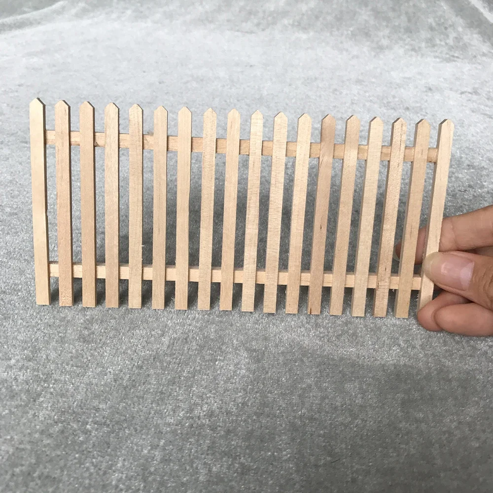 Main courante Miniature en bois pour maison de poupée, Mini clôture de jardin, jouet pour maison de poupée, accessoires de décoration ob11 bjd, 1/12