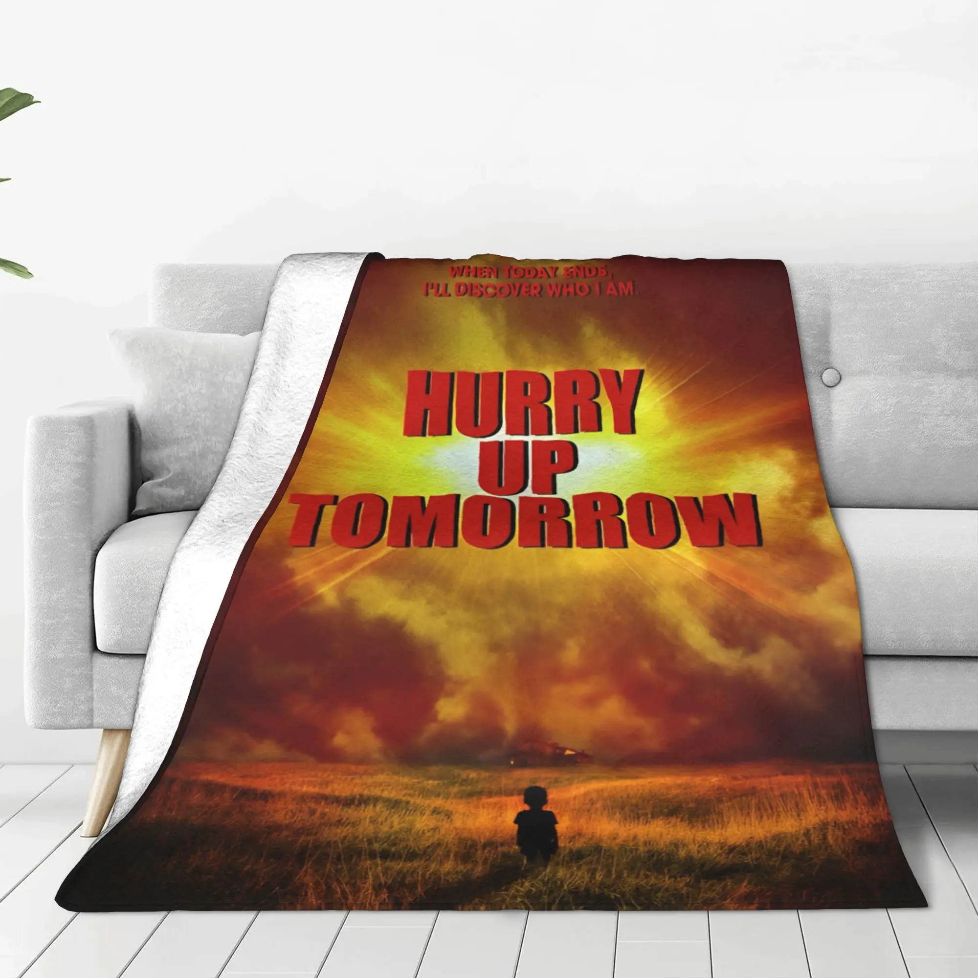 The Weeknds Hurry up Tomorrow Music Flannel Blanket  Custom Throw Blankets for Bed Sofa Couch 200x150cm Plush Thin Quilt