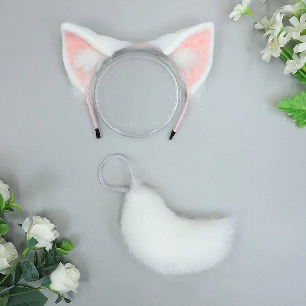 20cm Puppe Kleidung niedlichen Puff ärmel Prinzessin Kleid Hosen Stirnband Katzen ohren Haar Reifen pelzigen Schwanz für 14 Zoll Idol Puppen Zubehör