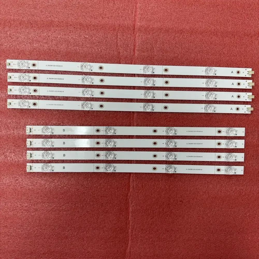 

4pcs/set LED strip 8LED For Hisense H43A6100 43H6E 43R6E 43H7608 43R6109 Sharp LC-43N7003U TV43-4X8 43RGE JHD425S1U51