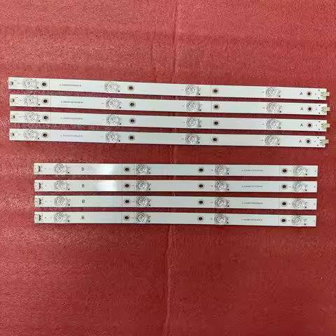 4pcs/set LED strip 8LED For Hisense H43A6100 43H6E 43R6E 43H7608 43R6109 Sharp LC-43N7003U TV43-4X8 43RGE JHD425S1U51