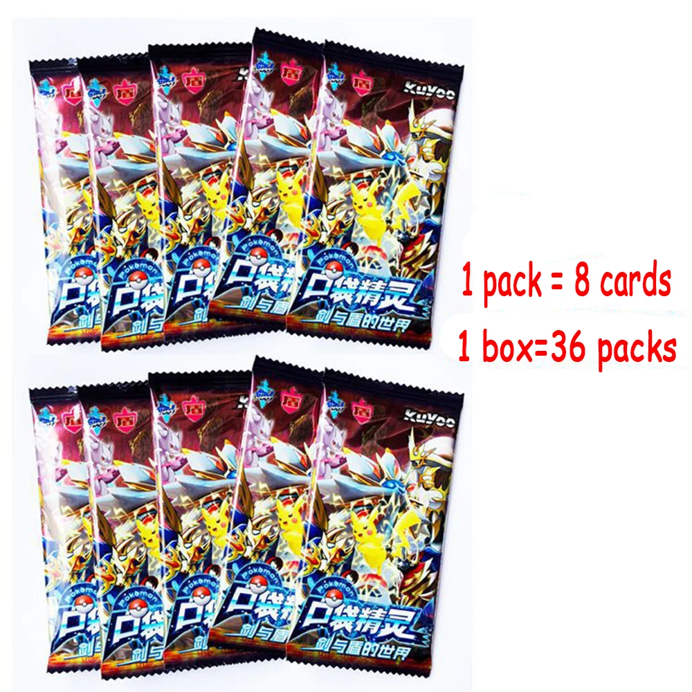 New Pokemon Anime Peripheral Games Elf ID Card Flash Card Box Full Flash Card New Toy Hobby Collection Birthday Gift
