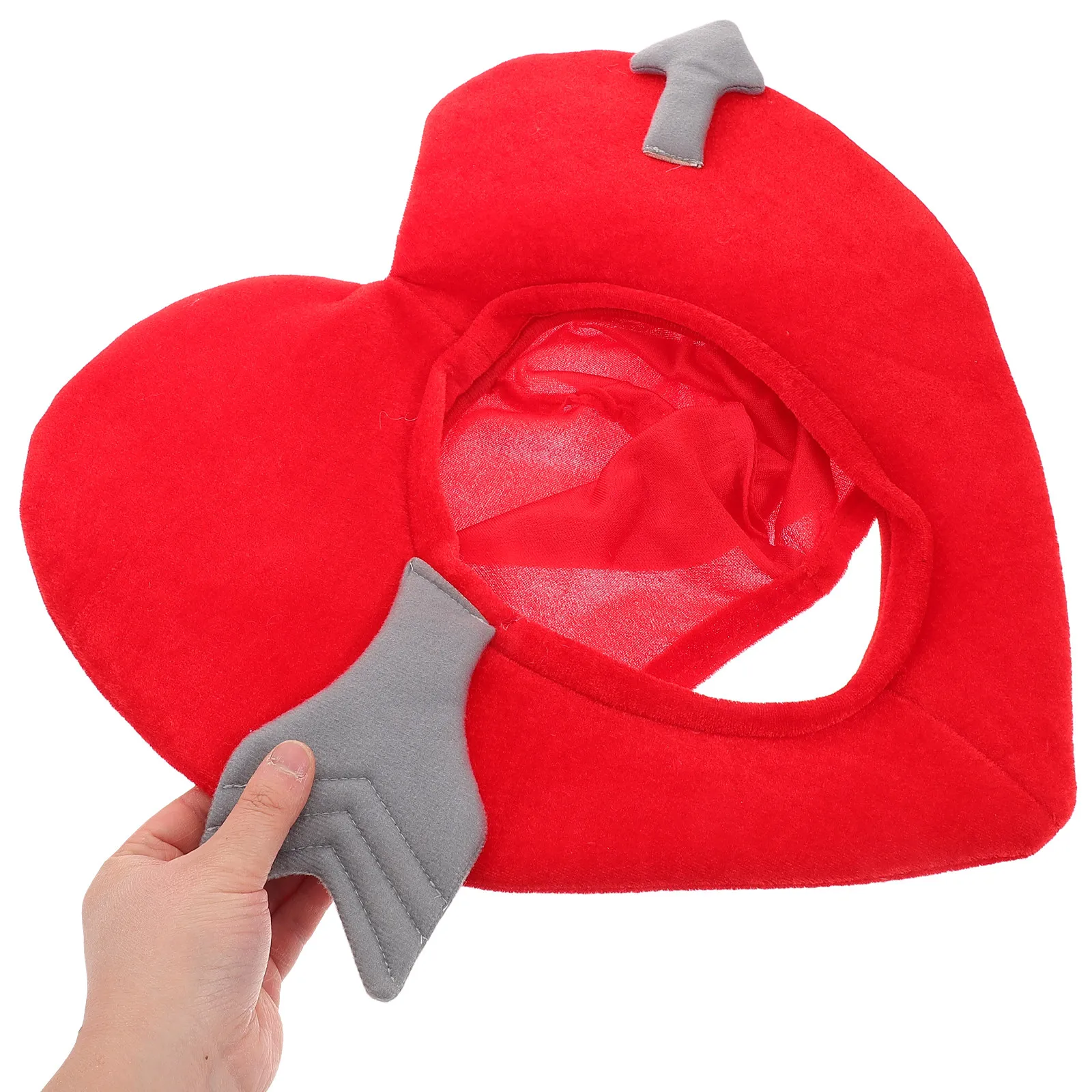 Sombrero en Forma de Corazón Estilo de Dibujos Animados Flecha de Cupido Térmico para Fiesta Disfraz de San Valentín Accesorio para Fotos Sombrero de Halloween