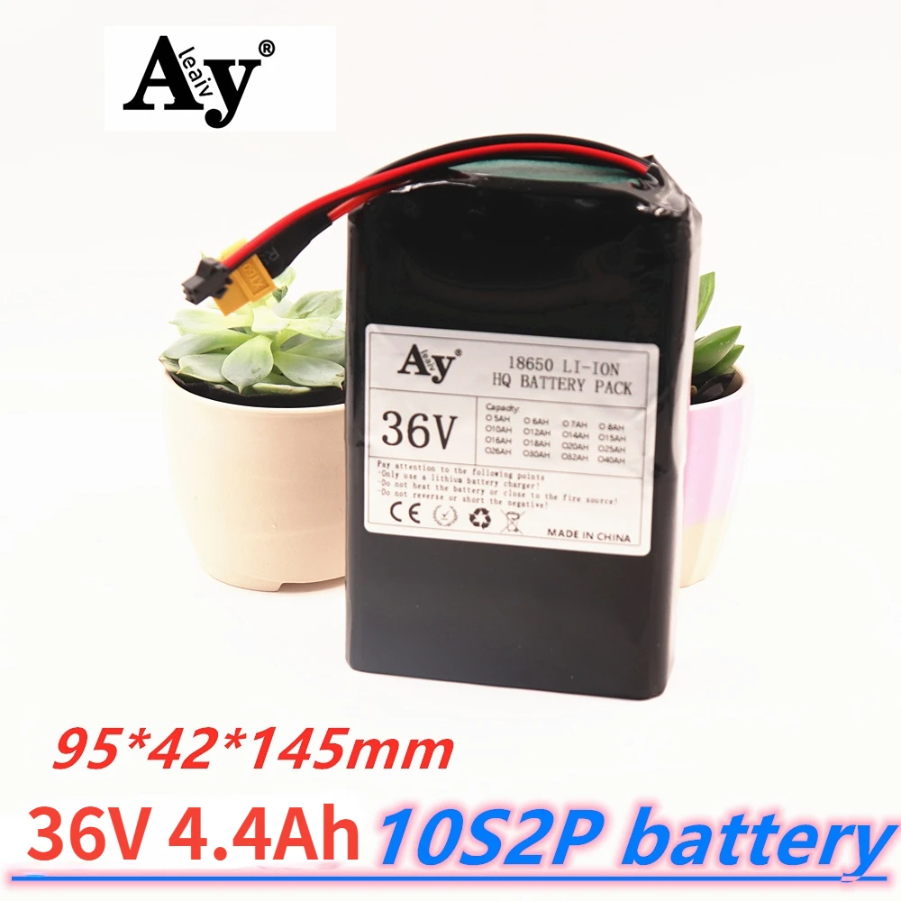 

New 36V Battery 10S2P 4.4Ah 18650 Rechargeable Battery Pack with bms for 250W 350w 500w High Power Battery 42V 4400mAh E-bike