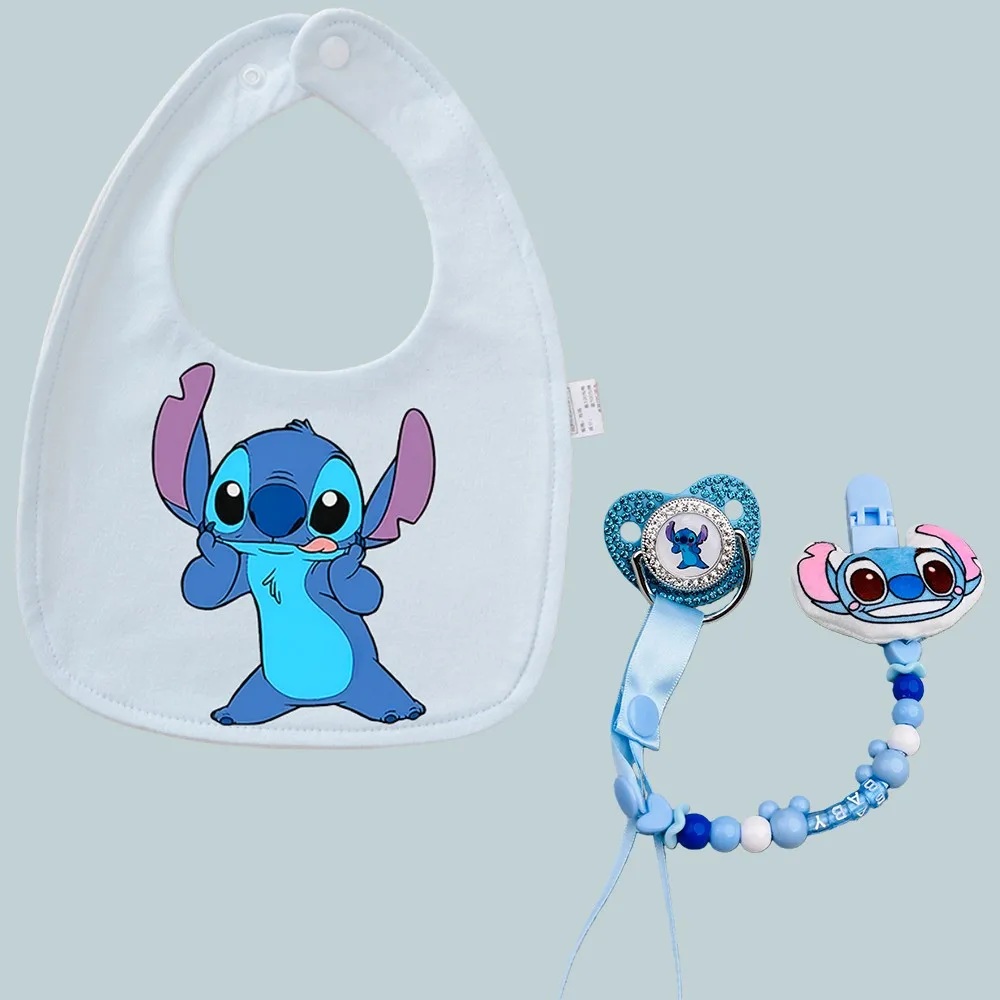 

Newborn Feeding Gift Newborn pacifier & pacifier Holder & Cute Pattern Apron for Newborn Baby Silicone pacifier Baby Play