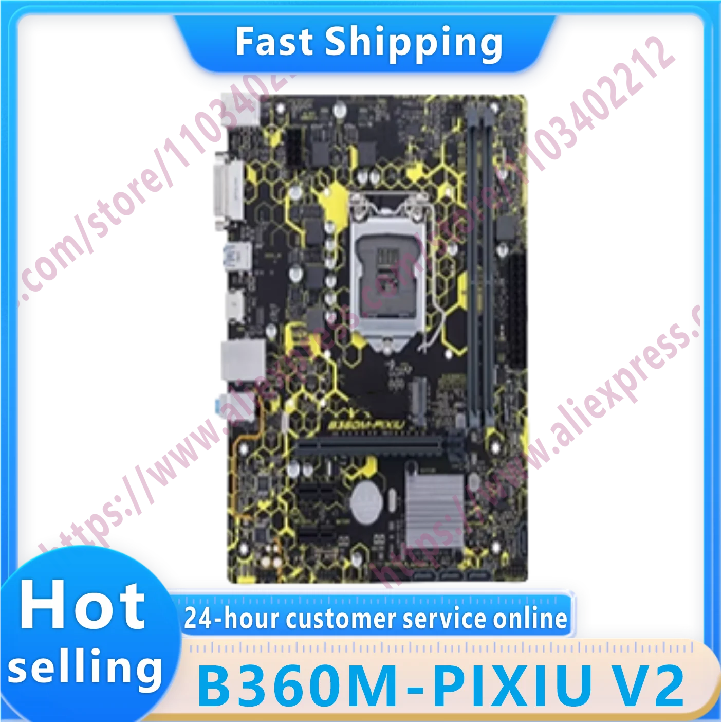 B360M-PIXIU V2 LGA 1151 DDR4 B360 M.2 USB3.1PCI-E 3.0 SATA 3 Micro ATX