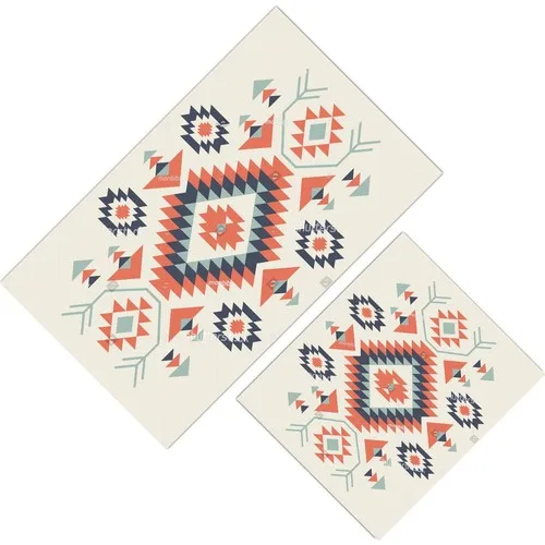 Cici Design Outdoor Floor Modern Rugs Patterned Closet Takımı-60x100-50x60