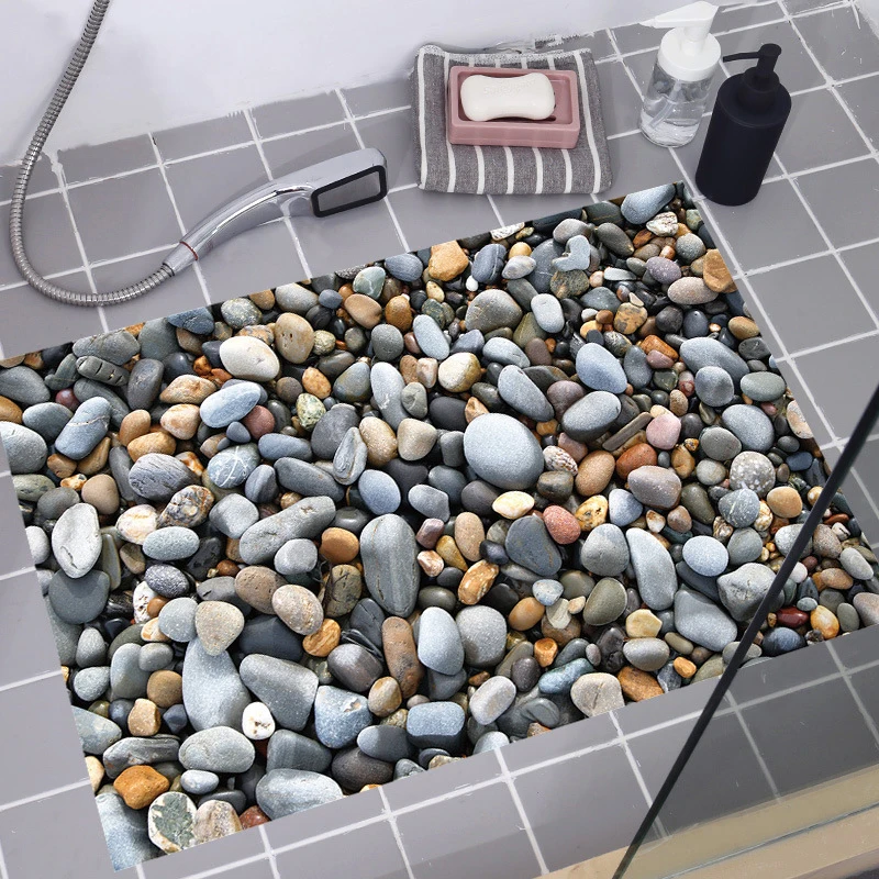Stone Floor Decor Art Home Kitchen Wall Sticker Bathroom Decal 3D Vinyl Sell Well Convenient Super High Quality