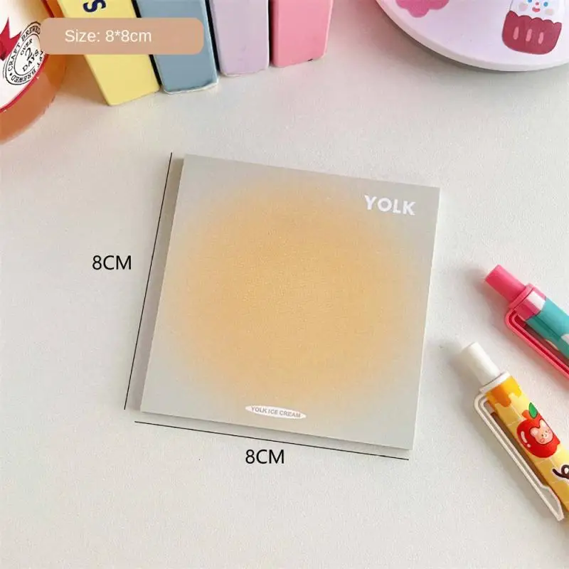 IAdhesive-Notes adhésives mignonnes Kawaii, notes autocollantes, bloc-notes, fournitures scolaires de bureau, autocollant de papeterie, document nickel é