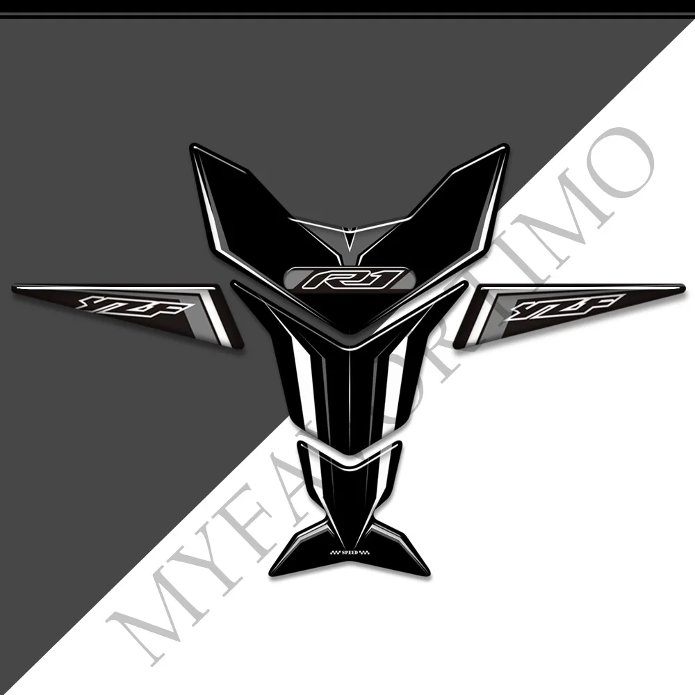 

For YAMAHA YZF-R1 YZF R1 YZFR1 Knee Fuel Protector Emblem Badge LogoMotorcycle Tank Pad Stickers Decal