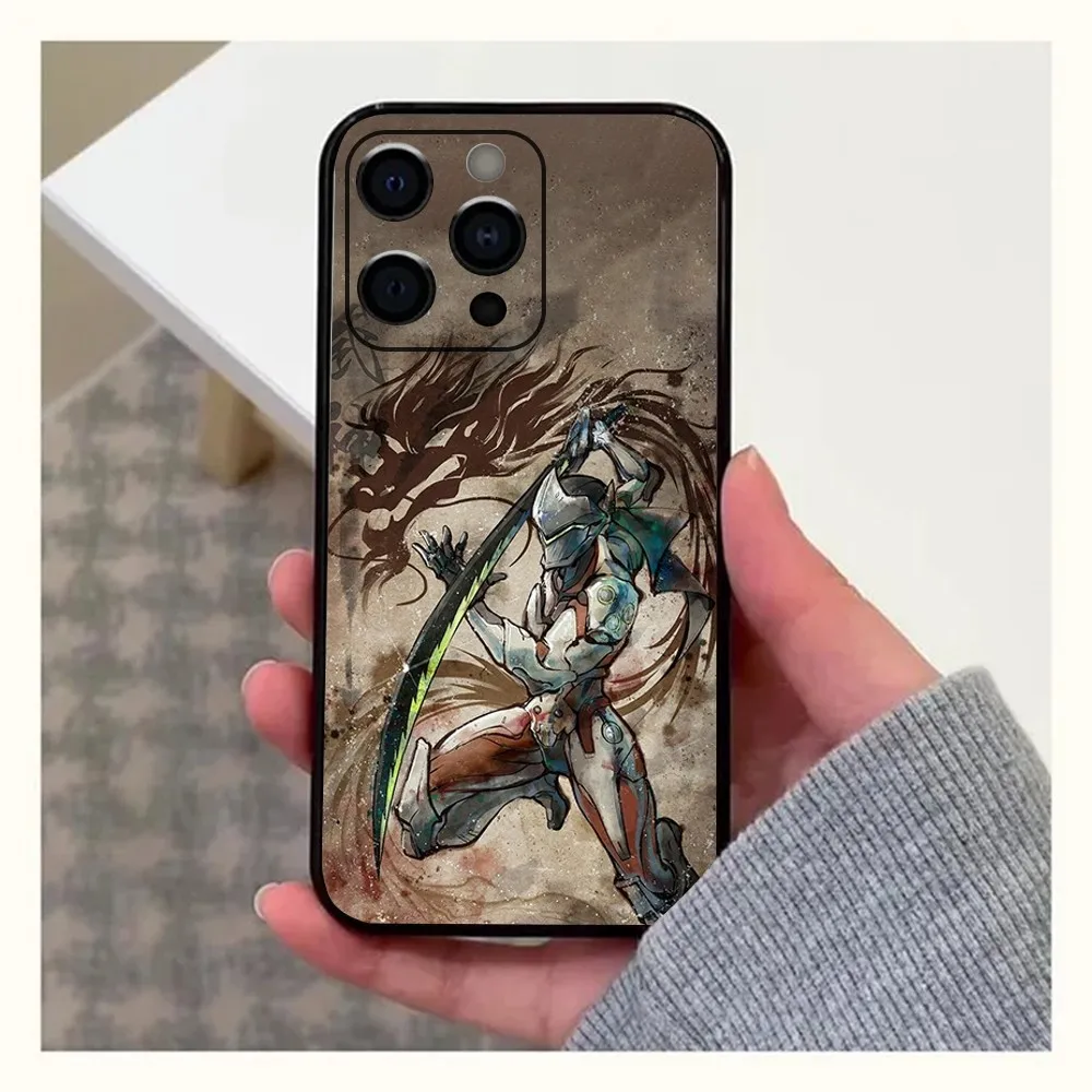 Game O-Overwatch-S G-Genji Phone Case For Apple iPhone 15,14,13,12,11,Pro,X,XS,Max,XR,Plus,Mini Soft Black Cover