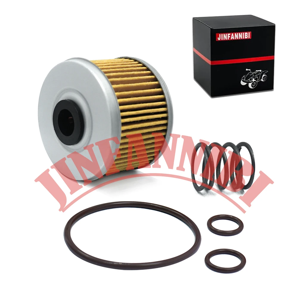 Oil Filter with O-Rings For Honda Sportrax 300 TRX300EX 1998-2003 2004 2005 2006 2007 2008 #15412-HM5-A10