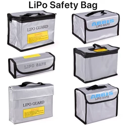 Bolsa protectora de seguridad Lipo, bolsa portátil ignífuga a prueba de explosiones para juguetes RC, FPV, Dron de carreras, coche, batería Lipo segura