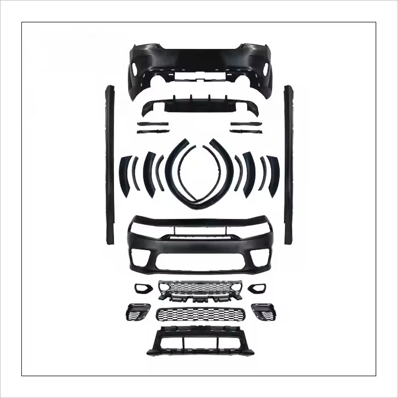 High Quality Body Kit Fit 2021 Charger Wide-body Front Rear Bumper Hood Accessories