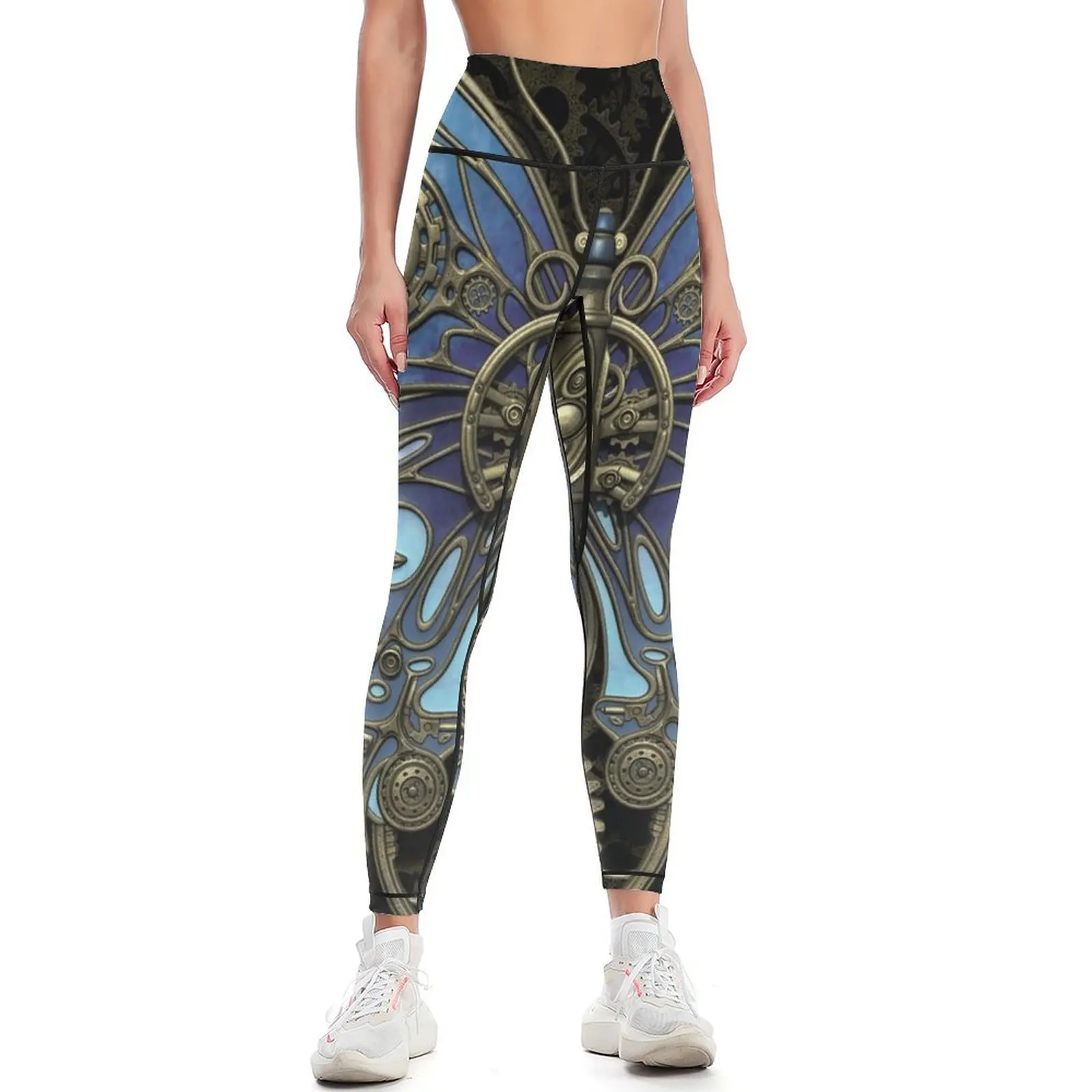 Steampunk Butterfly - Original Version Leggings Fitness's gym clothes Women sports Womens Leggings