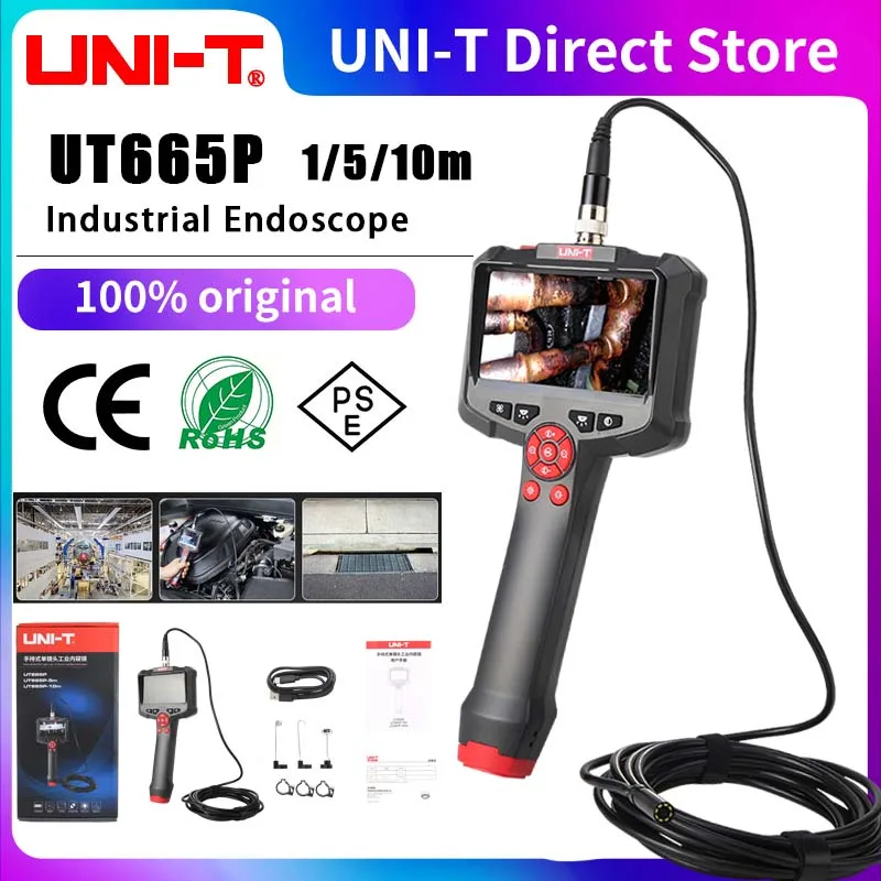 UNI-T UT665P Industrial Endoscope Single Lens 4.3