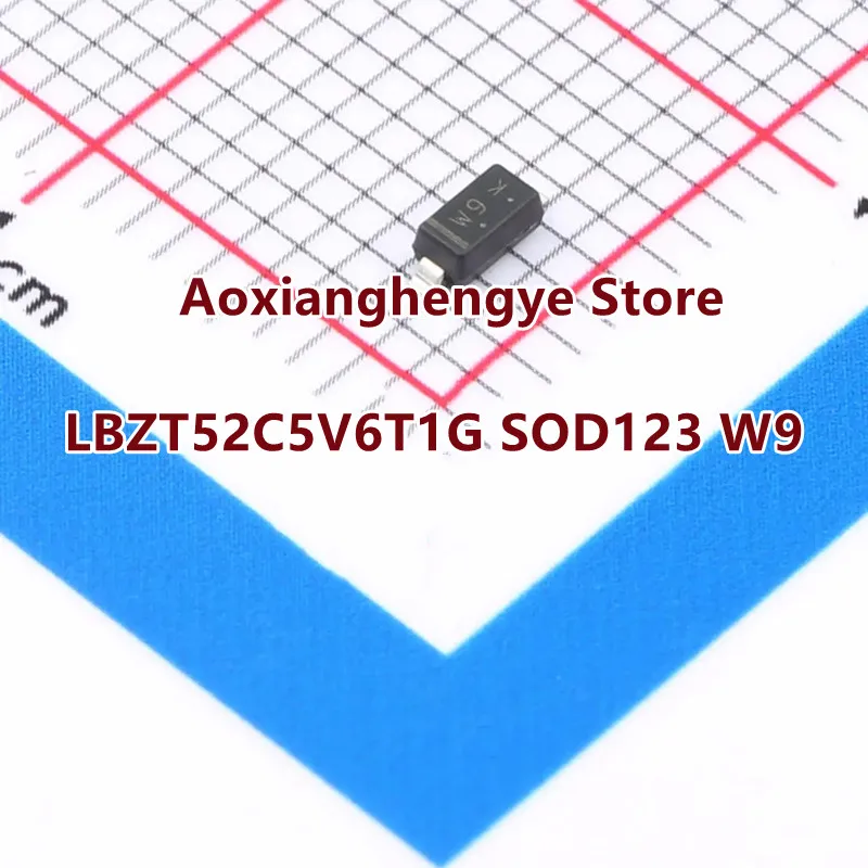 50PCS LBZT52C5V6T1G BZT52C5V6 SOD-123（Marking：W9）Ideal for Surface Mountted Application New and Original