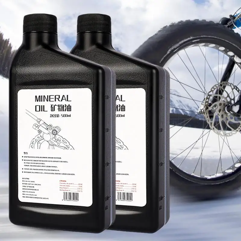 Líquido de frenos de aceite Mineral para bicicleta, pinza de freno multifuncional de alto rendimiento, 500ml