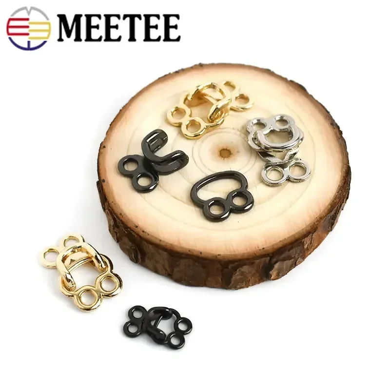 20Sets 18-27mm Metal Invisible Garment Hook Jeans Pants Skirts Adjust Clasp Decoration Buttons DIY Sewing Crafts Accessories