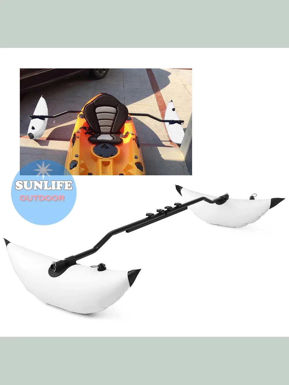 

Iatable Kayak Balance Leg Float Tube Single Person Canoe Water Rting Boat Balancer Paddling Fiing Outdoor Sports