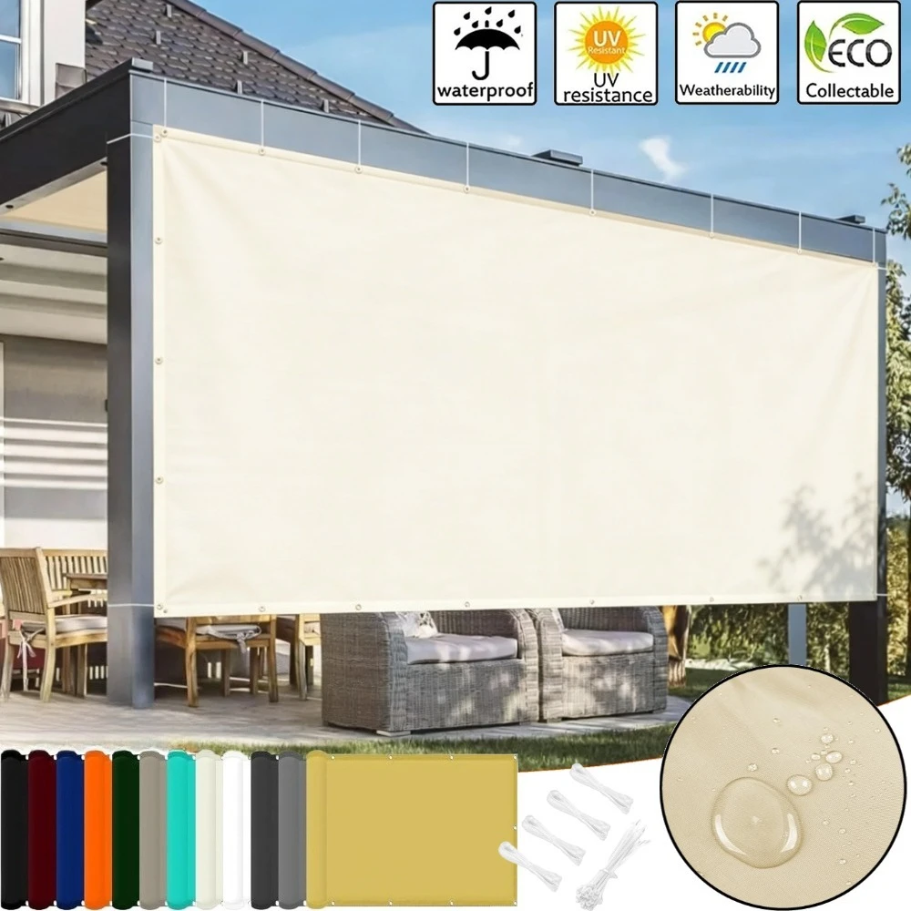 Toldo impermeable para pérgola con ojales y protección UV 95% - imagen 3