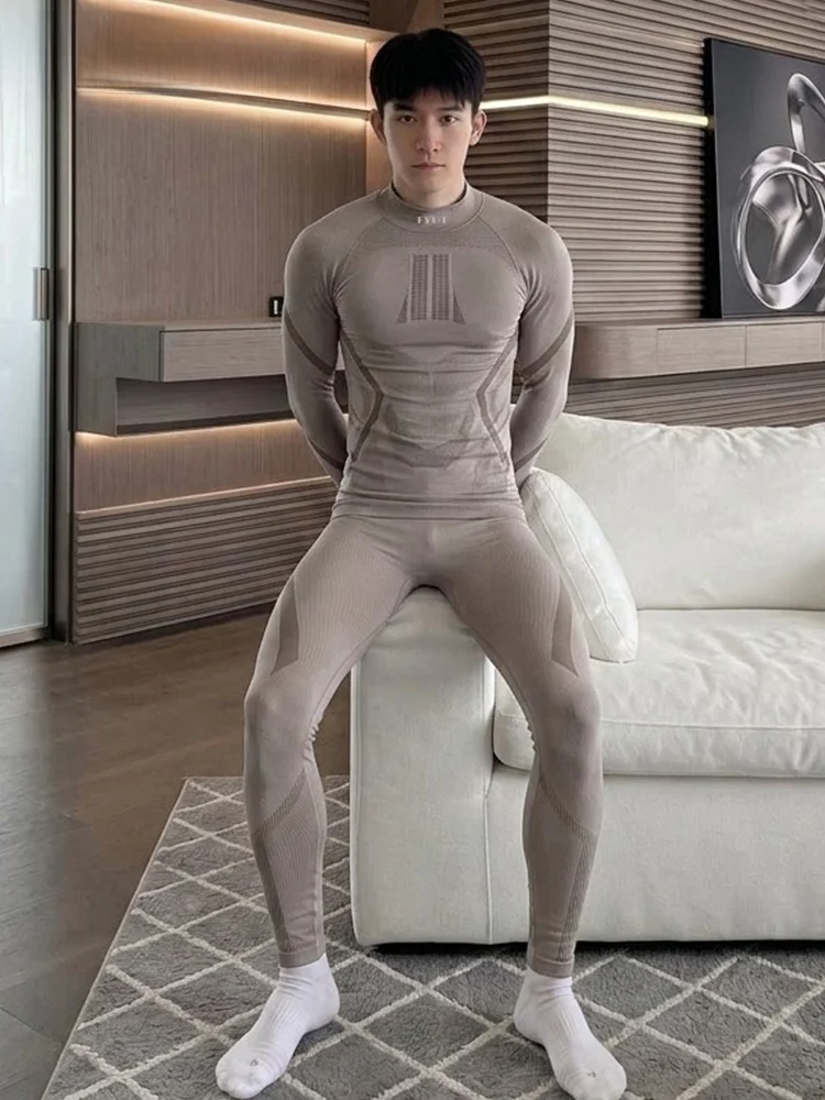 ensemble-thermique-de-ski-fyut-pour-hommes-sous-vetements-de-sport-fonctionnels-marron-sechage-rapide-anti-transpiration-vetements-de-compression-pour-activites-de-plein-air